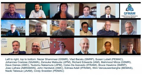 Photoshopped screenshot showing each representative in the online meeting
